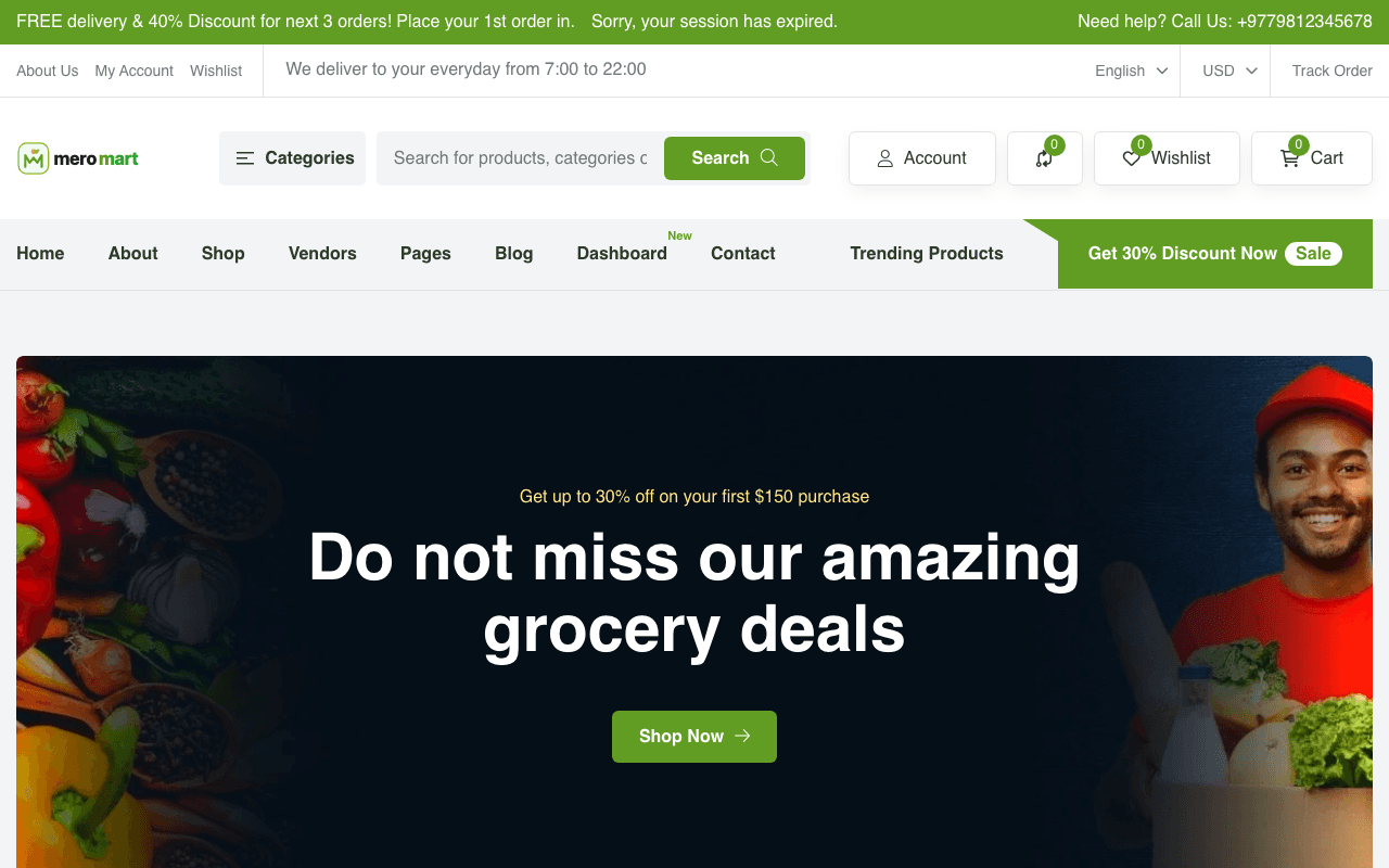 E-Commerce Store website preview
