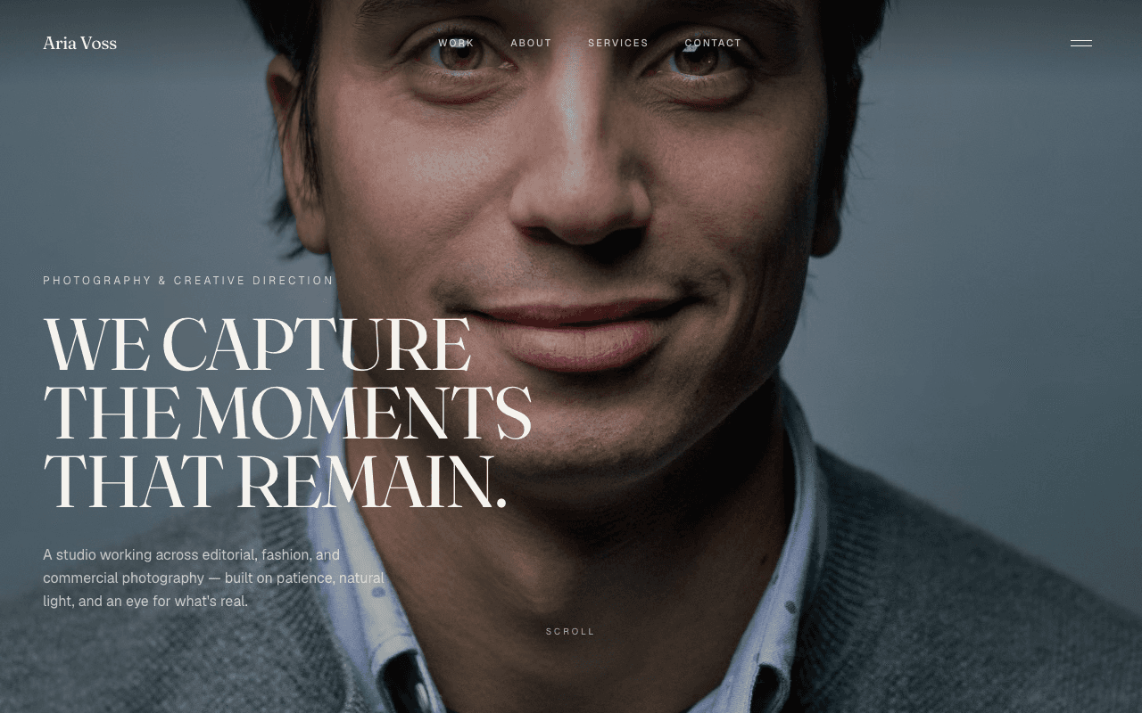 Photography Portfolio website preview