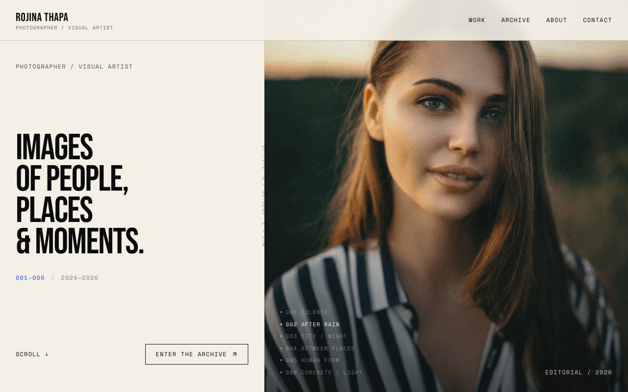 Photography Studio website preview