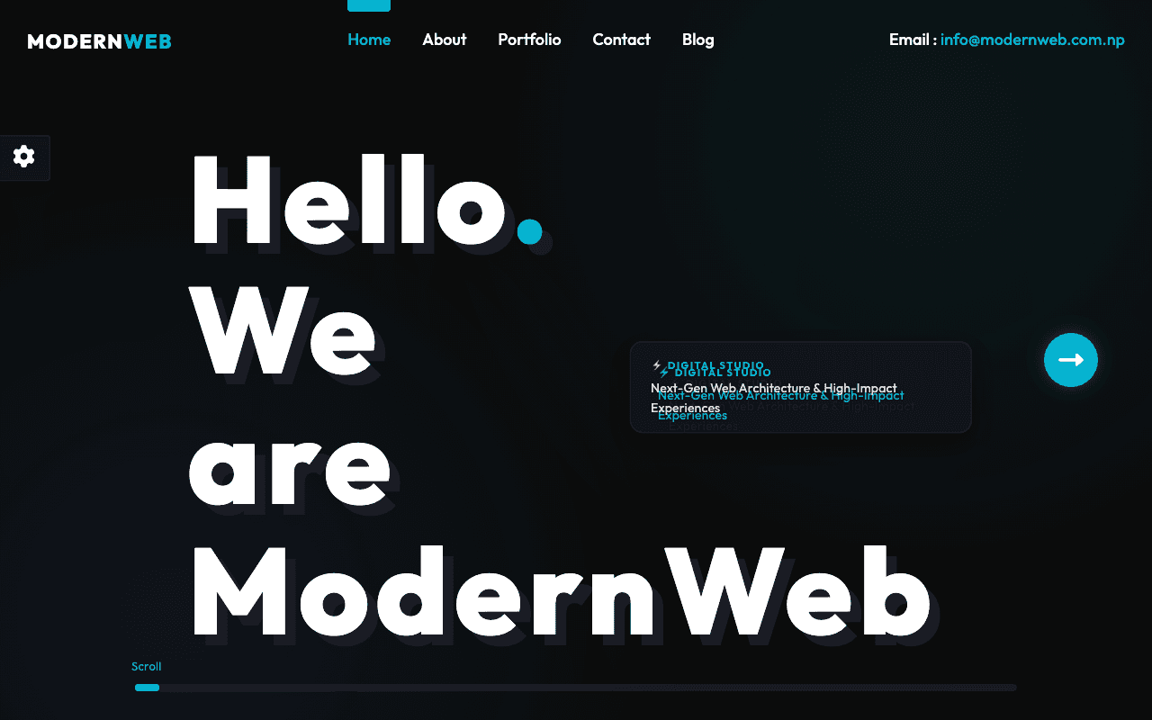 Personal Portfolio website preview