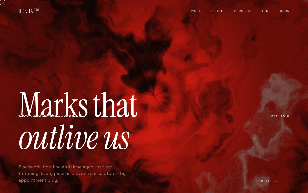 Tattoo Studio website preview